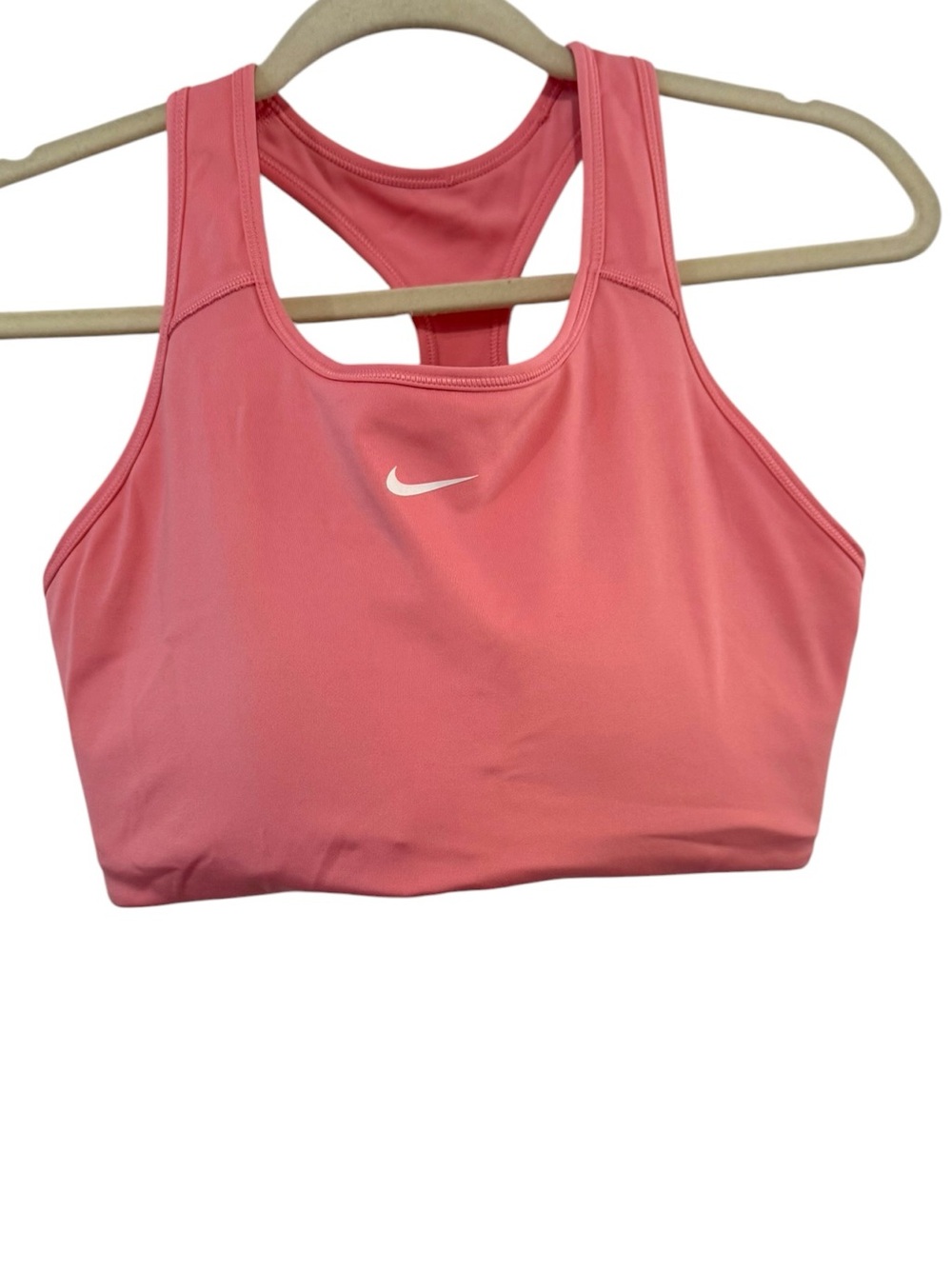 Nike XL Dri-FIT Coral Pink Racerback Sports Bra Medium Support
